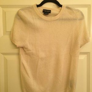 Sutton Cashmere Off White Sweater Shirt Size Large